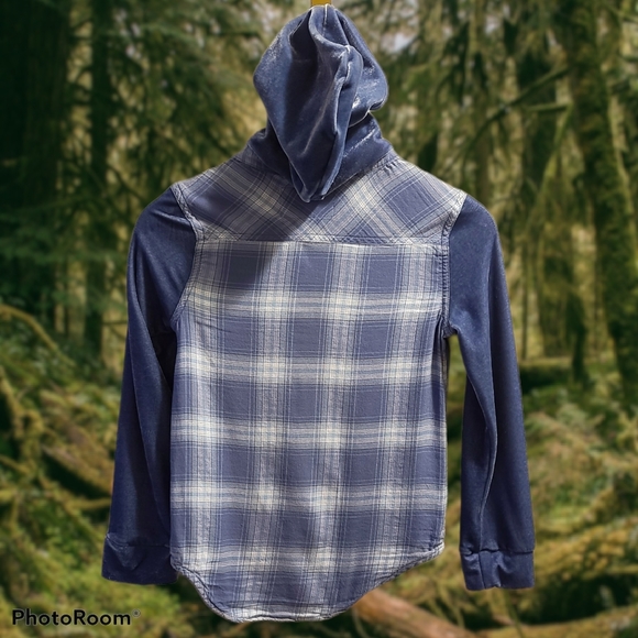 🎶3/$20 Sz8 Justice hooded shirt - Picture 4 of 10